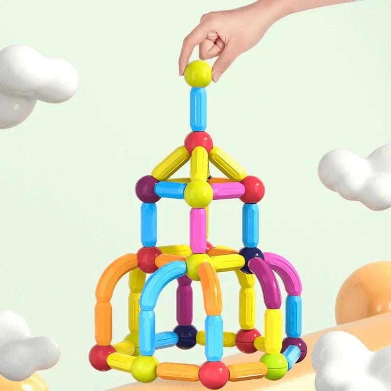 Educational Magnetic Building Blocks for Kids - 42+ pcs Set