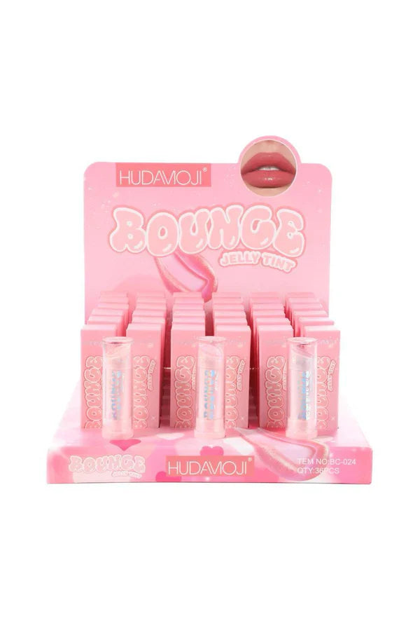 3 IN 1 HUDA MOJI Bounce Jelly Tint Lip Gloss Eyeshadow and highlighter