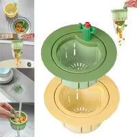 Cactus Kitchen Sink Drain Strainer, Press Automatic Dumping Basket