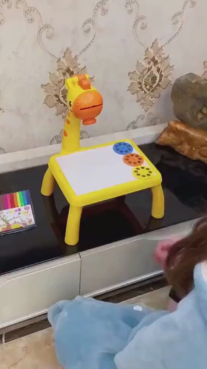 Kids Cute Painting Projector Fun toy With 3 Disks 12 Markers and Art Book For Kids