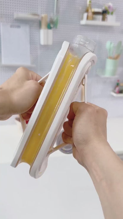 2 In 1 Collapsible Ice Cube Tray and Travel Water Bottle